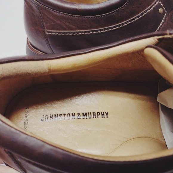 Johnston & Murphy Mens 13M Tyndall Brown Leather Cap Toe Oxford‎ 020-7414 Dress main image 6